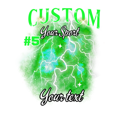 Custom Sports background tees and hoodies