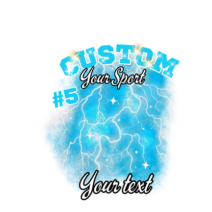 Custom Sports background tees and hoodies