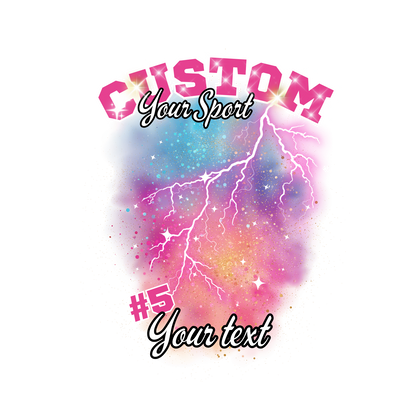 Custom Sports background tees and hoodies