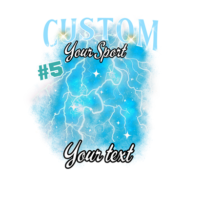 Custom Sports background tees and hoodies
