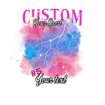 Custom Sports background tees and hoodies