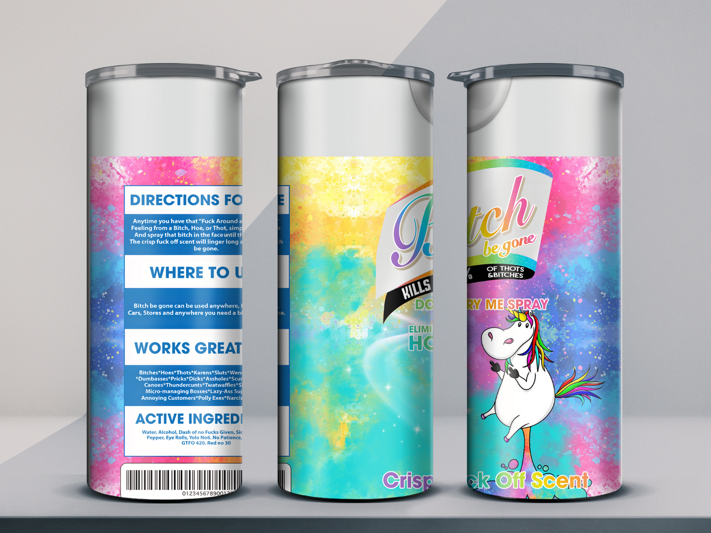 B**** Be Gone Spray 20oz Tumbler