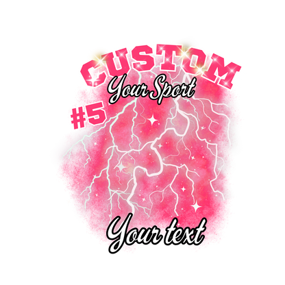Custom Sports background tees and hoodies
