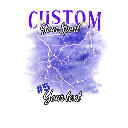 Custom Sports background tees and hoodies
