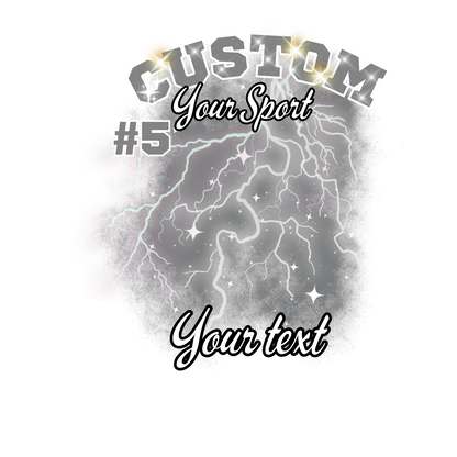 Custom Sports background tees and hoodies