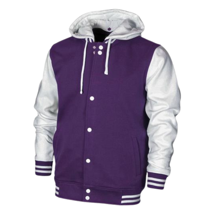 Kids cotton blend letterman varsity jackets