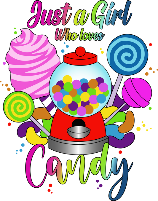 A girl who loves candy