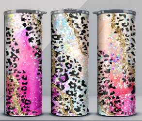 Cheetah print 20oz tumblers