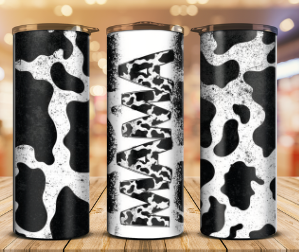 Mom and mini cow print tumblers