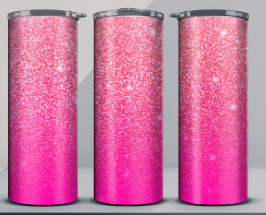 Pink Glitter tumbler