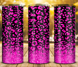 Cheetah print 20oz tumblers