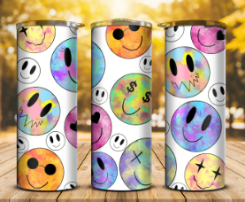 Dont Worry Be Happy smiley tumbler