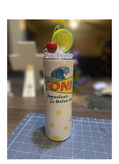Sonic 20oz tumbler with topper