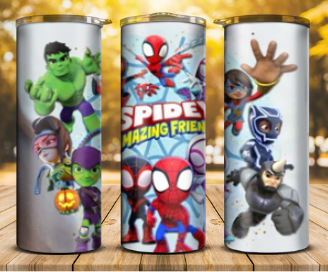 Spidey and friends tumblers