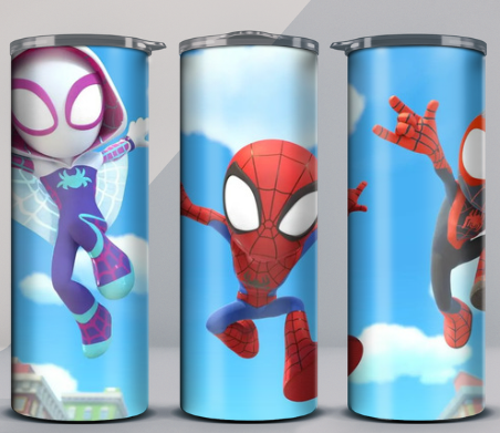 Spidey and friends tumblers