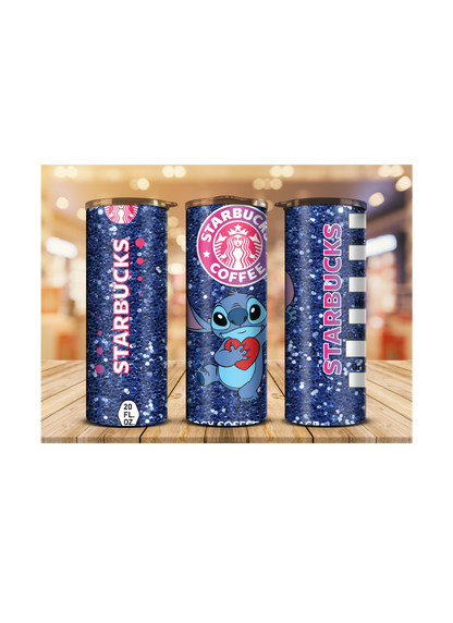 Stich Blue Starbucks 20oz tumbler