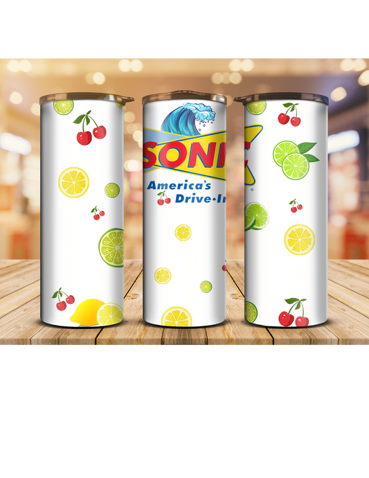 Sonic 20oz tumbler with topper