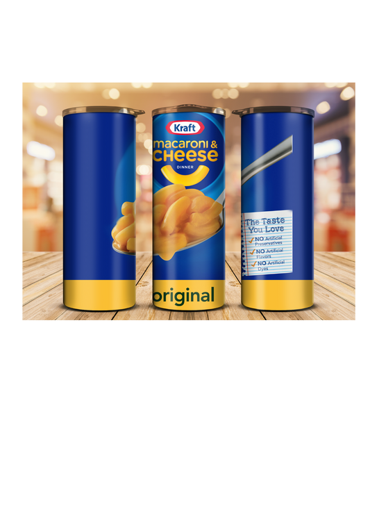 Kraft Mac and Cheese 20oz tumbler