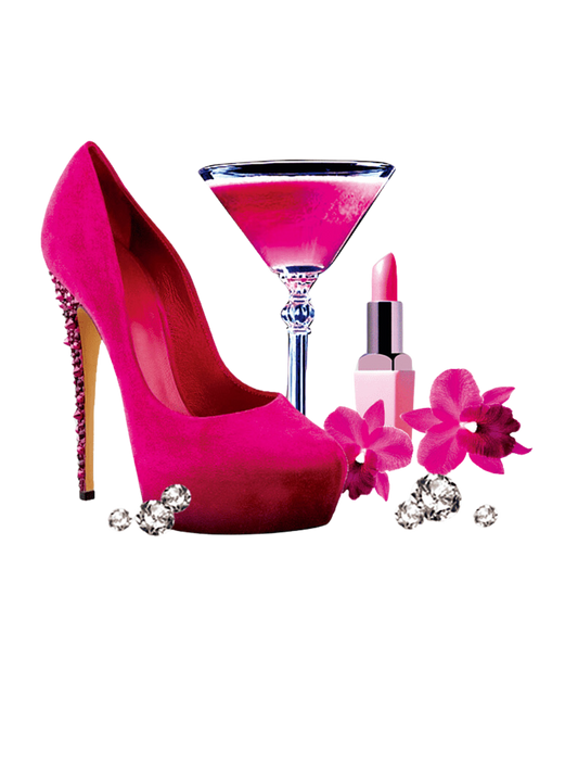 Heels, Glass and Lipstick