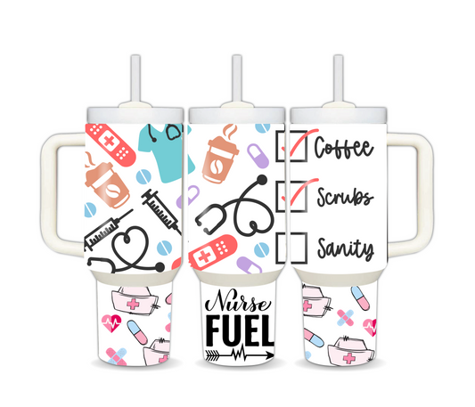 Nurse Fuel 40oz tumbler