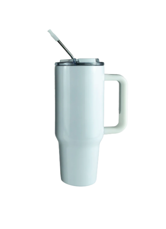 DIY white 40oz tumbler